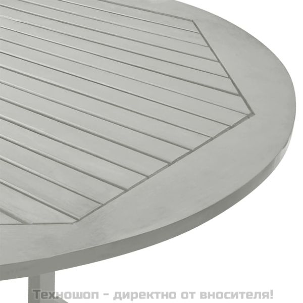 Градинска маса, сива, 200x100x75 см, акация масив