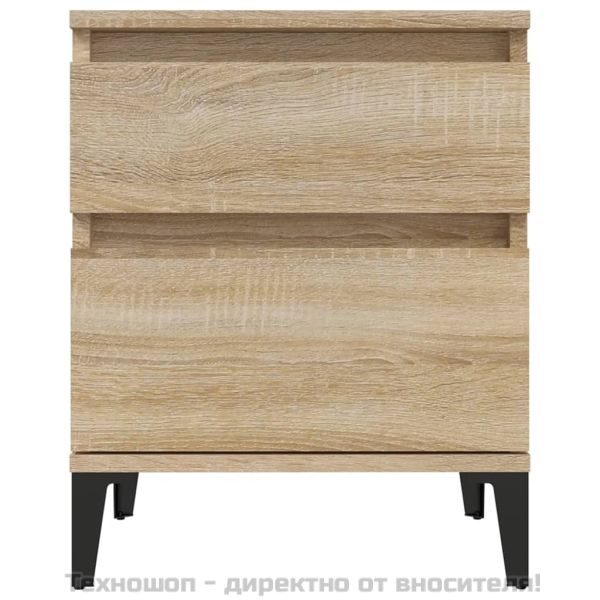 Нощни шкафчета, 2 бр, сонома дъб, 40x35x50 см