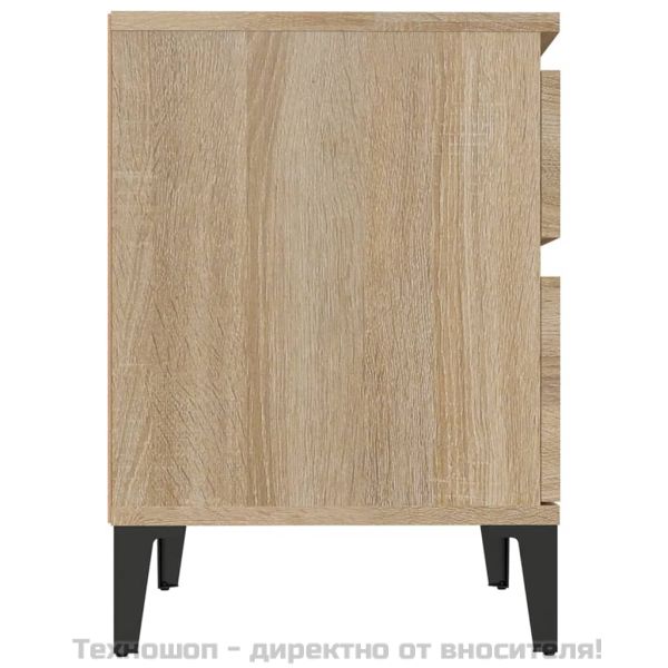 Нощни шкафчета, 2 бр, сонома дъб, 40x35x50 см