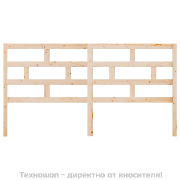 Горна табла за легло, 206x4x100 см, бор масив