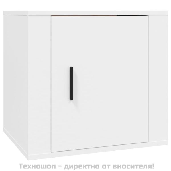 Нощни шкафчета, 2 бр, бели, 50x39x47 см