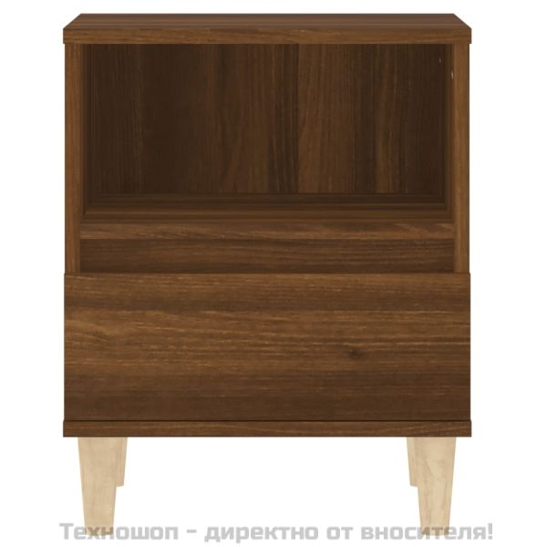 Нощни шкафчета, 2 бр, кафяв дъб, 40x35x50 см
