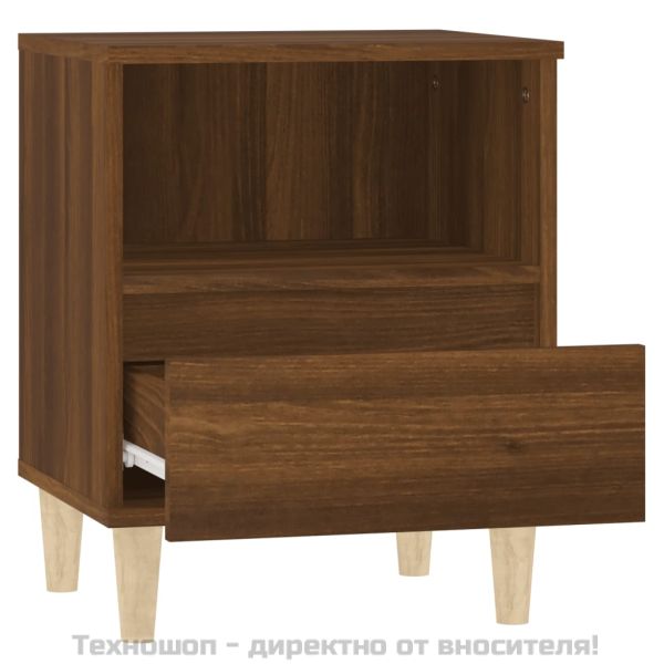 Нощни шкафчета, 2 бр, кафяв дъб, 40x35x50 см