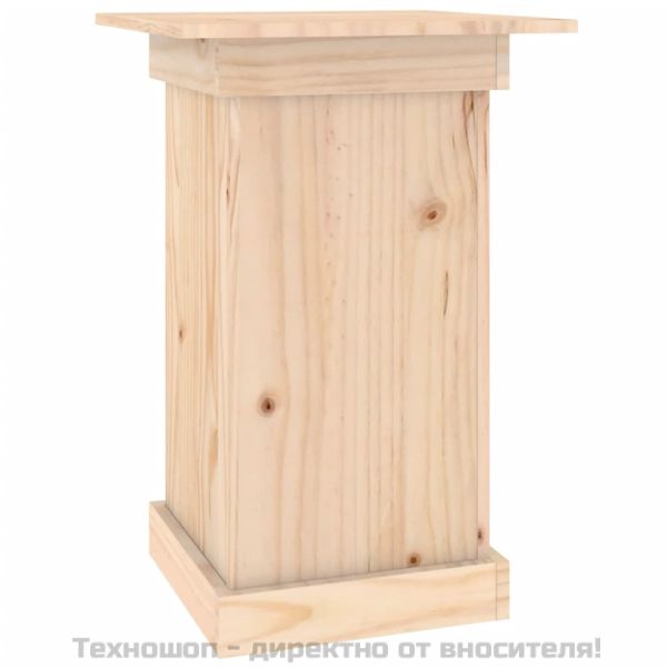 Поставка за цветя, 40x40x60 см, бор масив