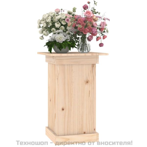 Поставка за цветя, 40x40x60 см, бор масив