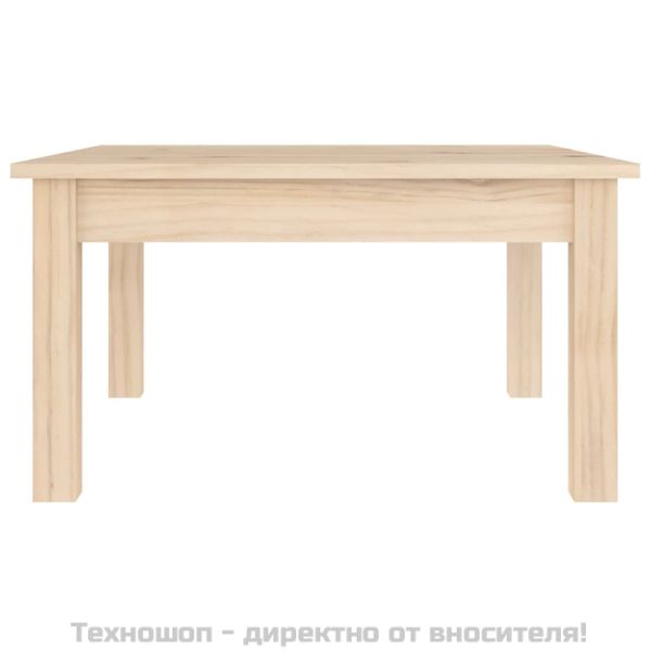 Кафе маса, 55x55x30 см, борово дърво масив