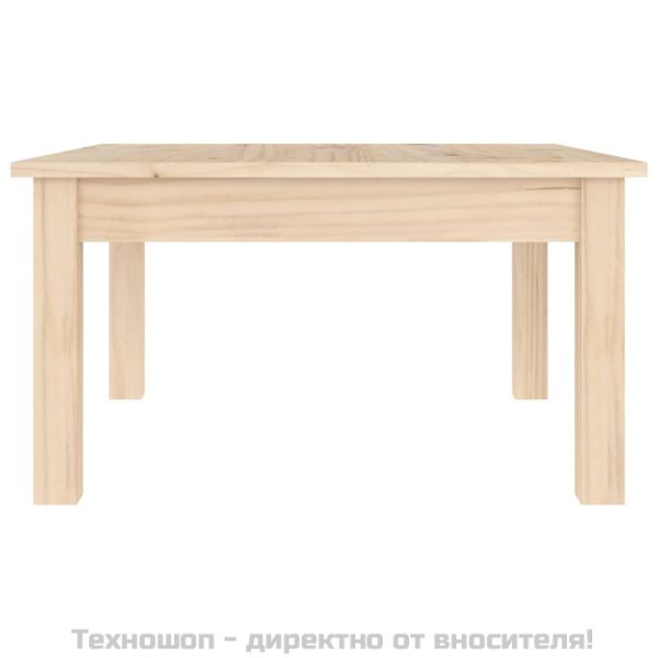 Кафе маса, 55x55x30 см, борово дърво масив