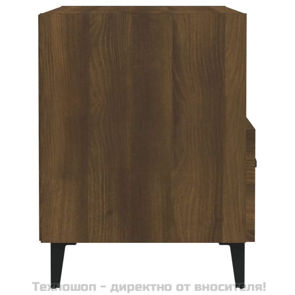 Нощни шкафчета, 2 бр, Кафяв дъб, инженерно дърво