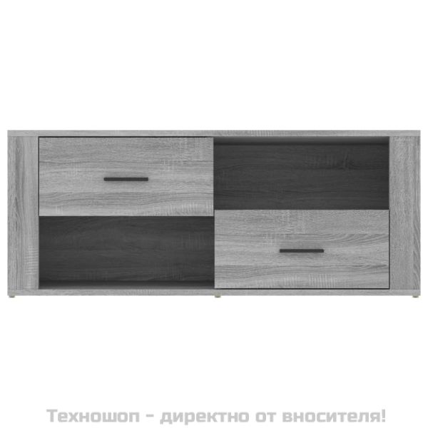 ТB шкаф, сив сонома, 100x35x40 см, инженерно дърво