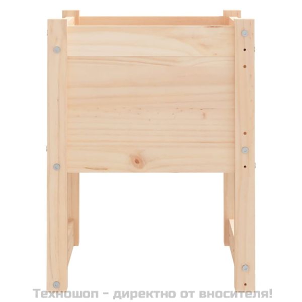 Плантер, 40x40x52,5 см, борово дърво масив