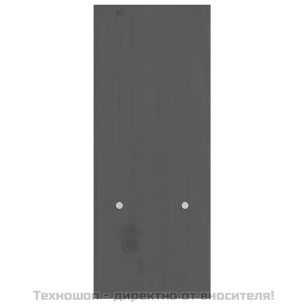 Поставка за монитор, сива, (39-72)x17x43 см, бор масив