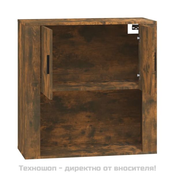 Стенен шкаф, опушен дъб, 80x33x80 см, инженерно дърво