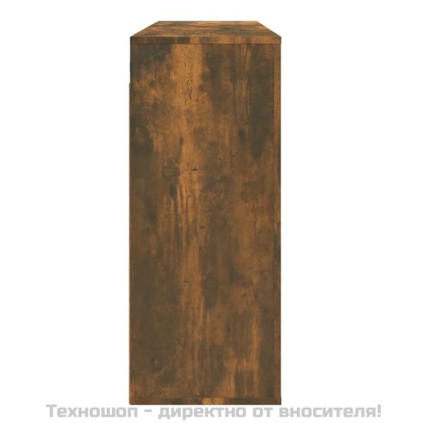 Стенен шкаф, опушен дъб, 80x33x80 см, инженерно дърво