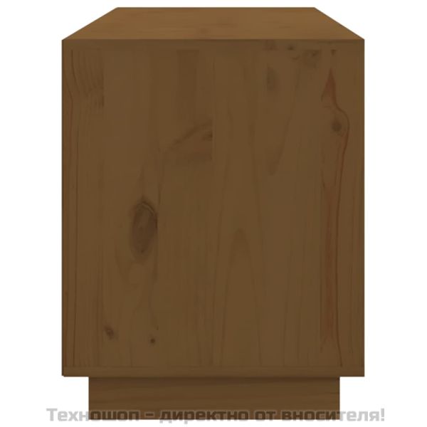 ТВ шкаф, меденокафяв, 176x37x47,5 см, бор масив