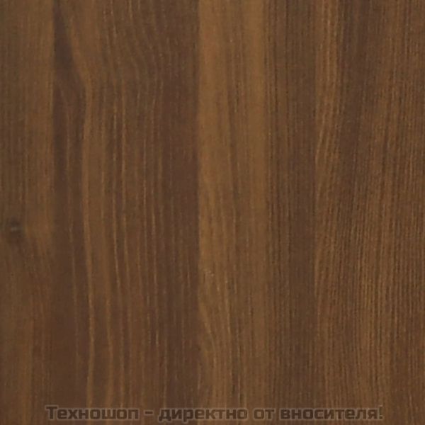 Маса за кафе, кафяв дъб, 90x49x45 см, инженерно дърво