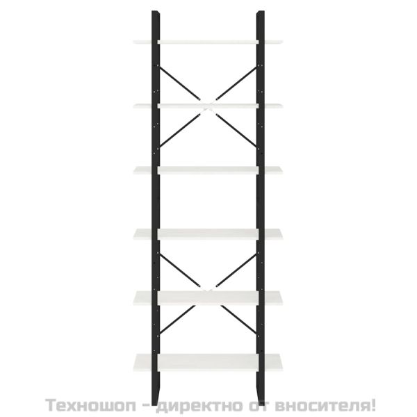 Висок шкаф, бял, 80x30x210 см, борово дърво масив