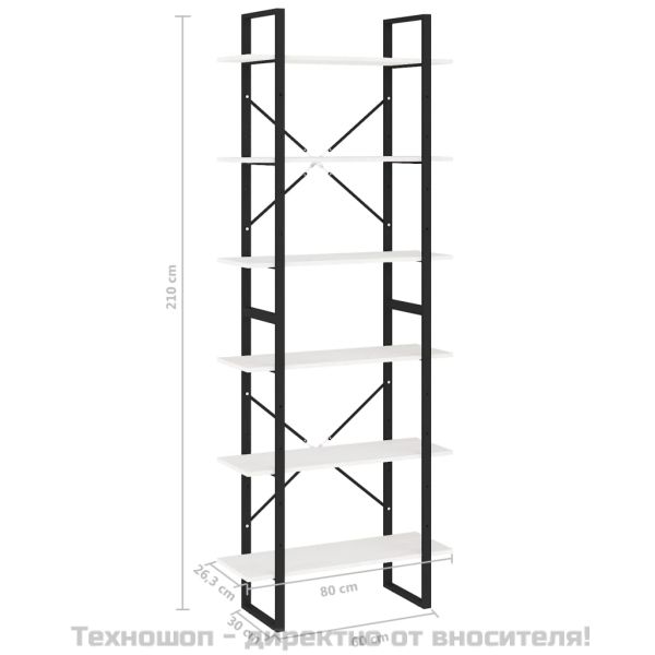Висок шкаф, бял, 80x30x210 см, борово дърво масив