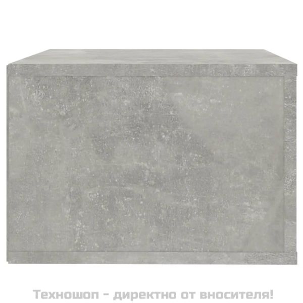 Нощни шкафчета за стенен монтаж 2 бр бетонно сиви 50x36x25 см