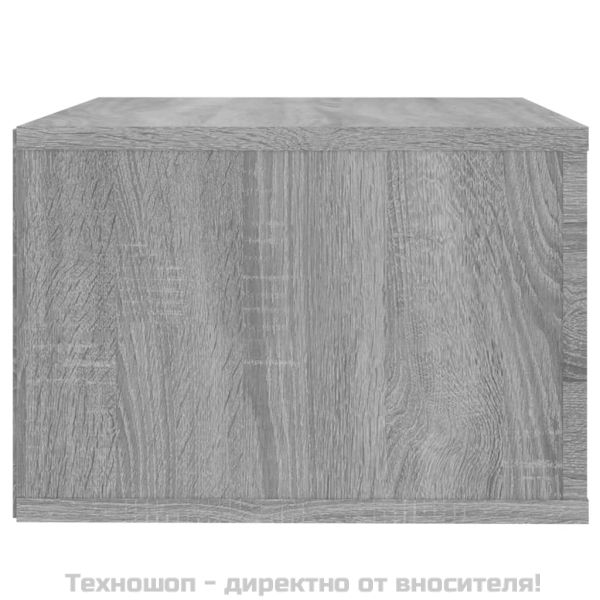 Нощни шкафчета за стенен монтаж, 2 бр, сив сонома, 50x36x25 см