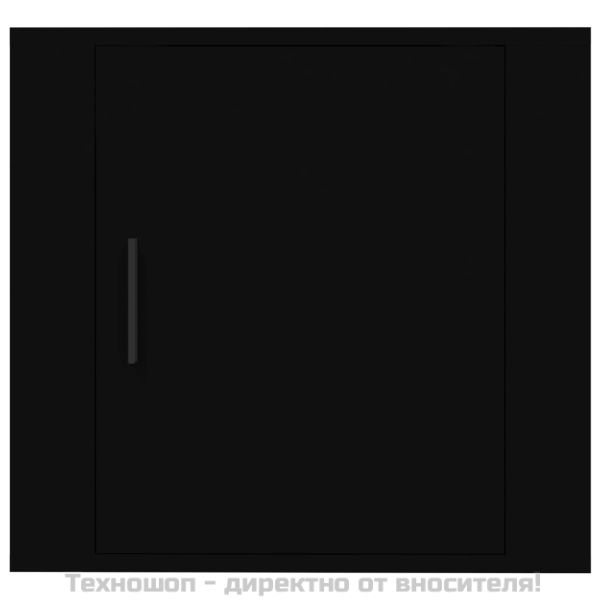 Нощни шкафчета за стенен монтаж, 2 бр, черни 50x30x47 см