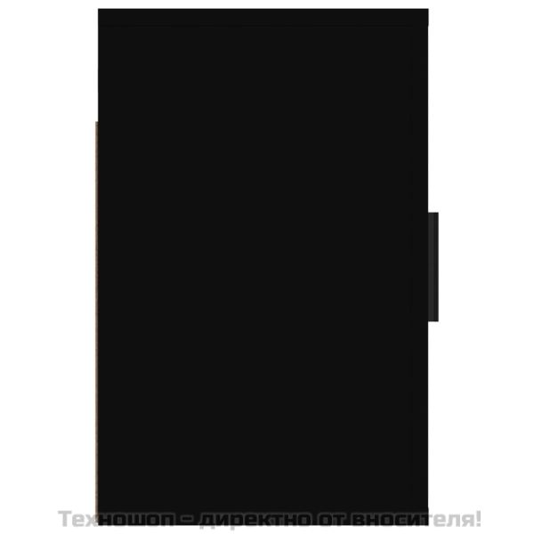Нощни шкафчета за стенен монтаж, 2 бр, черни 50x30x47 см
