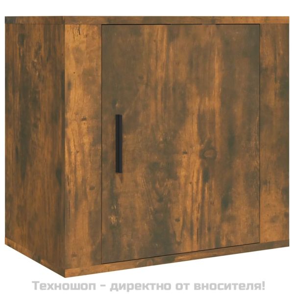 Нощни шкафчета за стенен монтаж, 2 бр, опушен дъб, 50x30x47 см