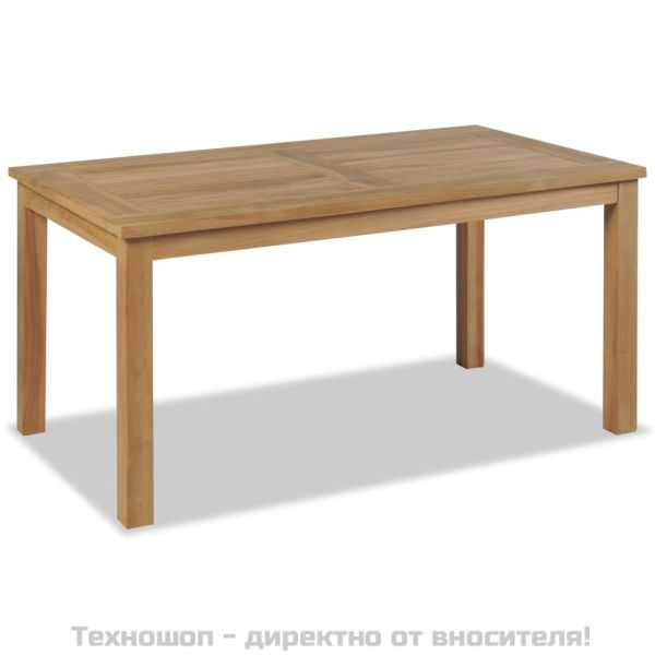 Маса за кафе тиково дърво 90x50x45 см