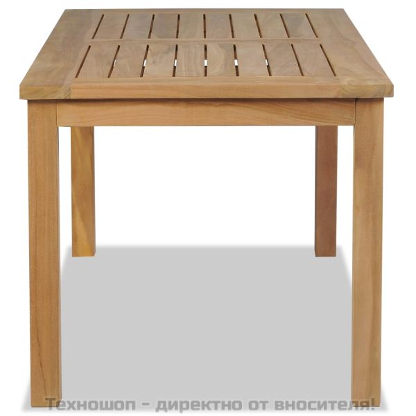 Маса за кафе тиково дърво 90x50x45 см