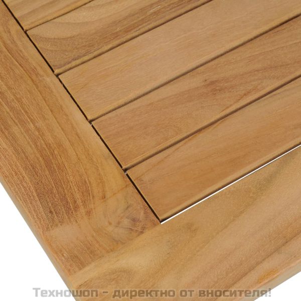 Маса за кафе тиково дърво 90x50x45 см