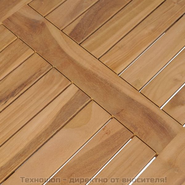 Маса за кафе тиково дърво 90x50x45 см