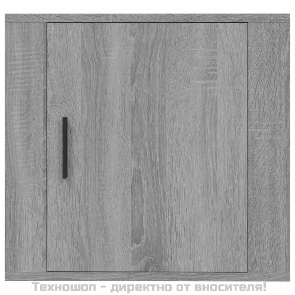 Нощно шкафче за стенен монтаж, сив сонома, 50x30x47 см