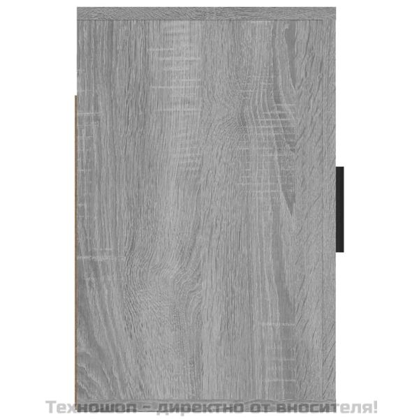 Нощно шкафче за стенен монтаж, сив сонома, 50x30x47 см