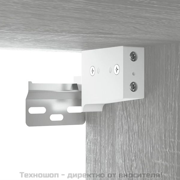 Нощно шкафче за стенен монтаж, сив сонома, 50x30x47 см