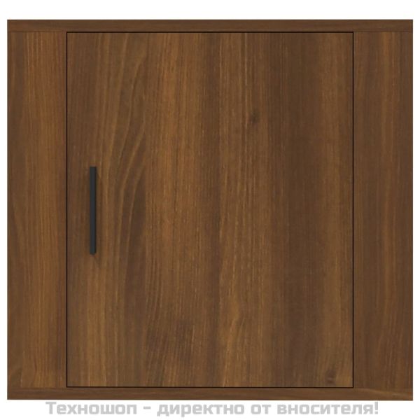 Нощни шкафчета за стенен монтаж, 2 бр, кафяв дъб, 50x30x47 см