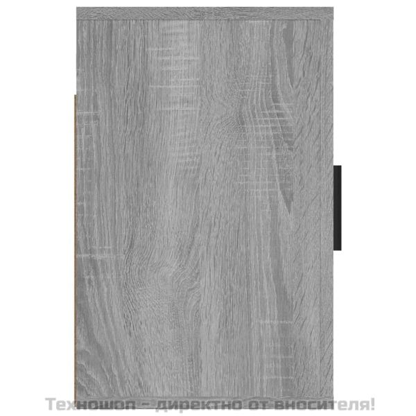 Нощни шкафчета за стенен монтаж, 2 бр, сив сонома, 50x30x47 см