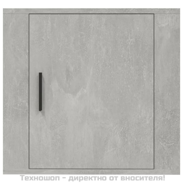 Нощни шкафчета за стенен монтаж 2 бр бетонно сиви 50x30x47 см