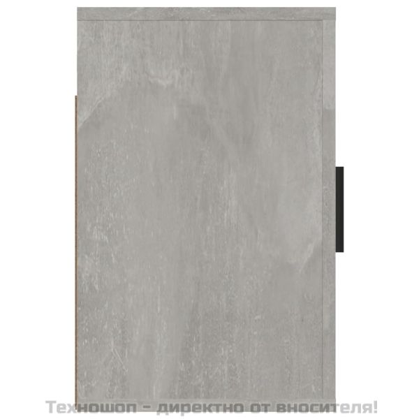 Нощни шкафчета за стенен монтаж 2 бр бетонно сиви 50x30x47 см