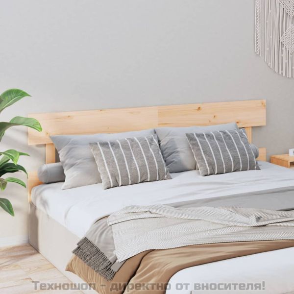 Горна табла за легло, 204x3x81 см, бор масив