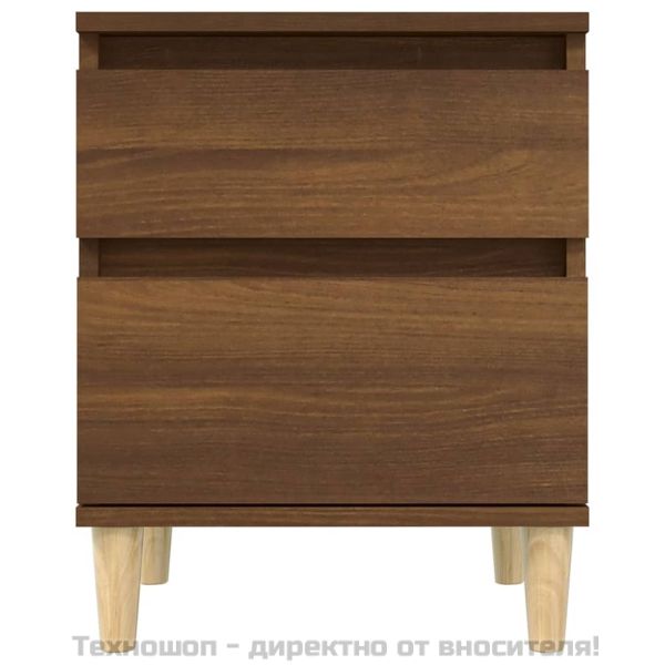 Нощни шкафчета, 2 бр, кафяв дъб, 40x35x50 см