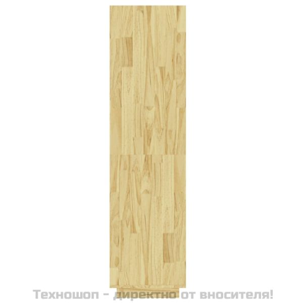 Библиотека/разделител за стая, 60x35x135 см, бор масив