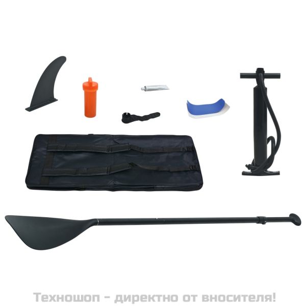 Стендъп падъл борд SUP сърфборд, надуваем, синьо и бяло