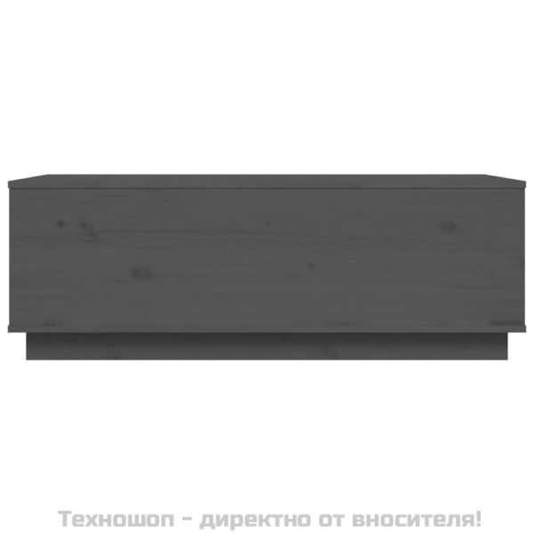 Кафе маса, сива, 100x50x35 см, бор масив