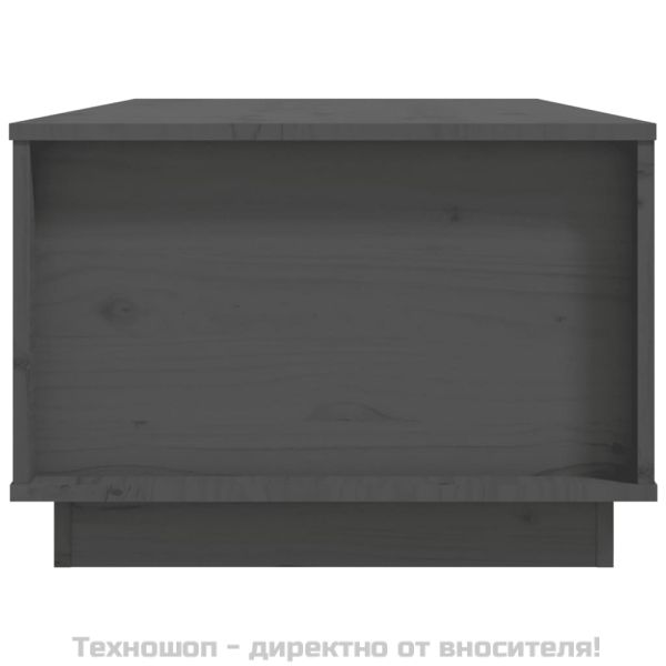 Кафе маса, сива, 100x50x35 см, бор масив