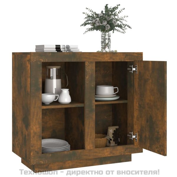 Бюфет, Опушен дъб, 80x40x75 см, ПДЧ