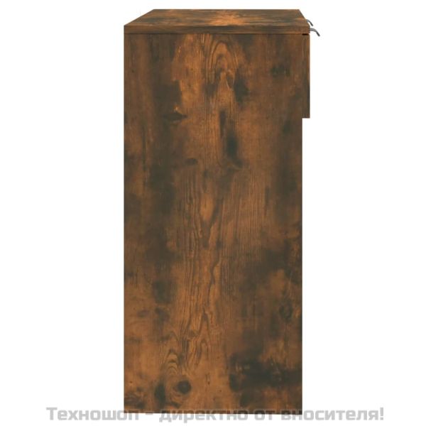 Конзолна маса, опушен дъб, 90x36x75 см, инженерно дърво