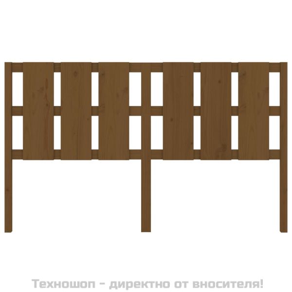 Горна табла за легло, меденокафява, 165,5x4x100 см, бор масив