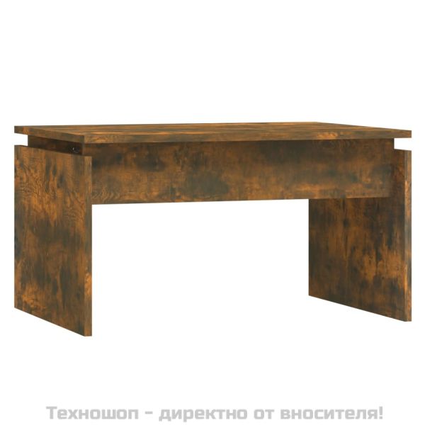 Кафе маса, опушен дъб, 68x50x38 см, инженерно дърво