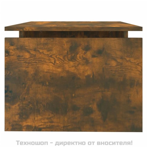 Кафе маса, опушен дъб, 68x50x38 см, инженерно дърво