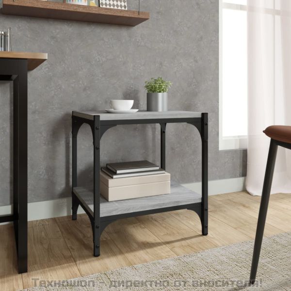 ТB шкаф, сив сонома, 40x33x41 см, инженерно дърво и стомана