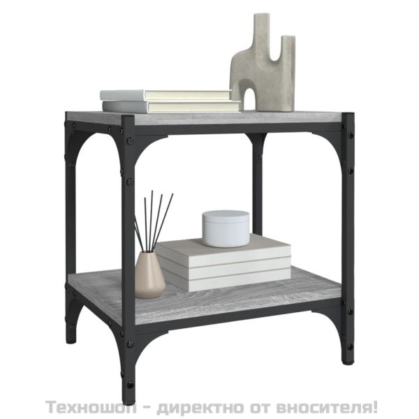 ТB шкаф, сив сонома, 40x33x41 см, инженерно дърво и стомана